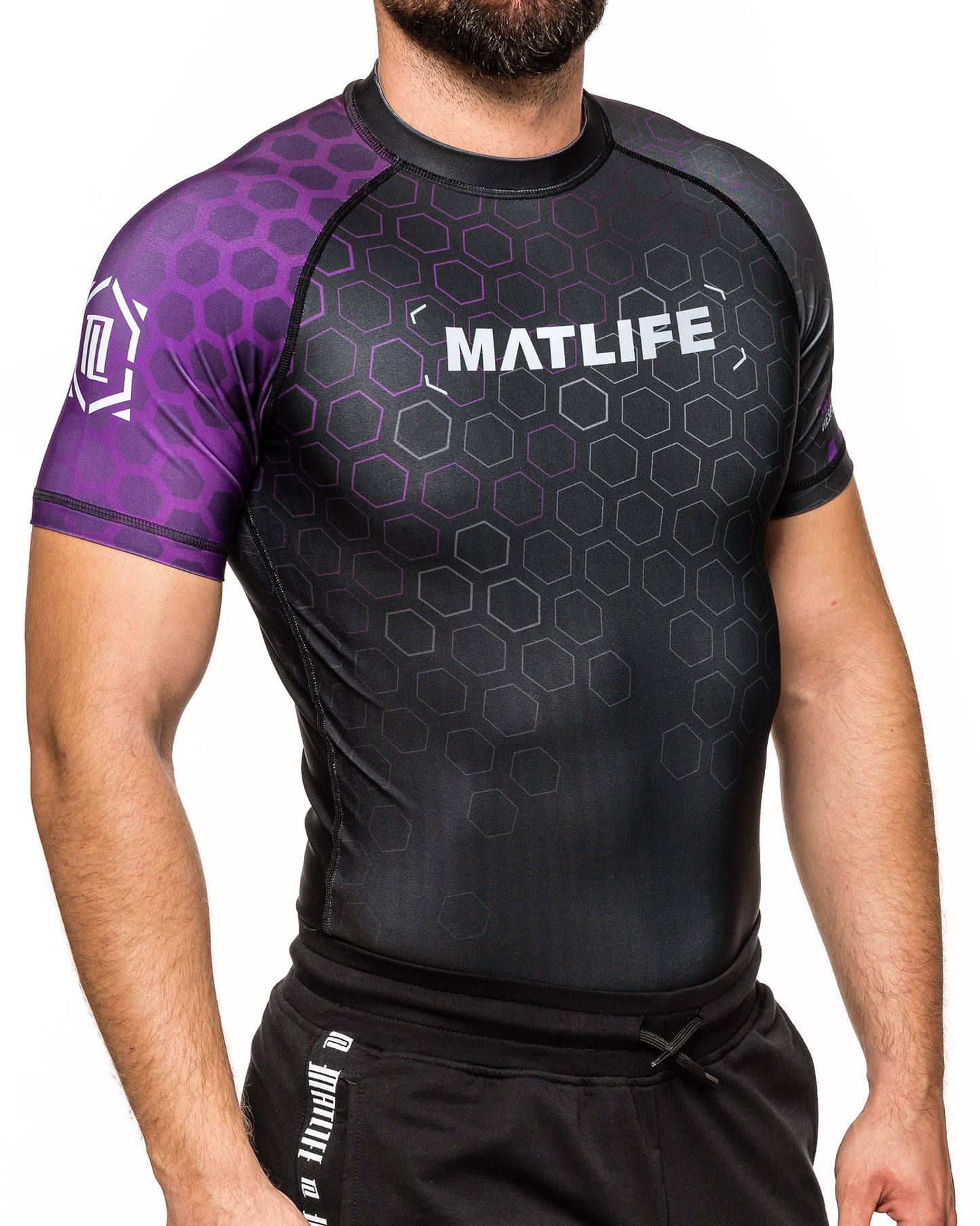 RASHGUARD "RANKED" PURPUROWY