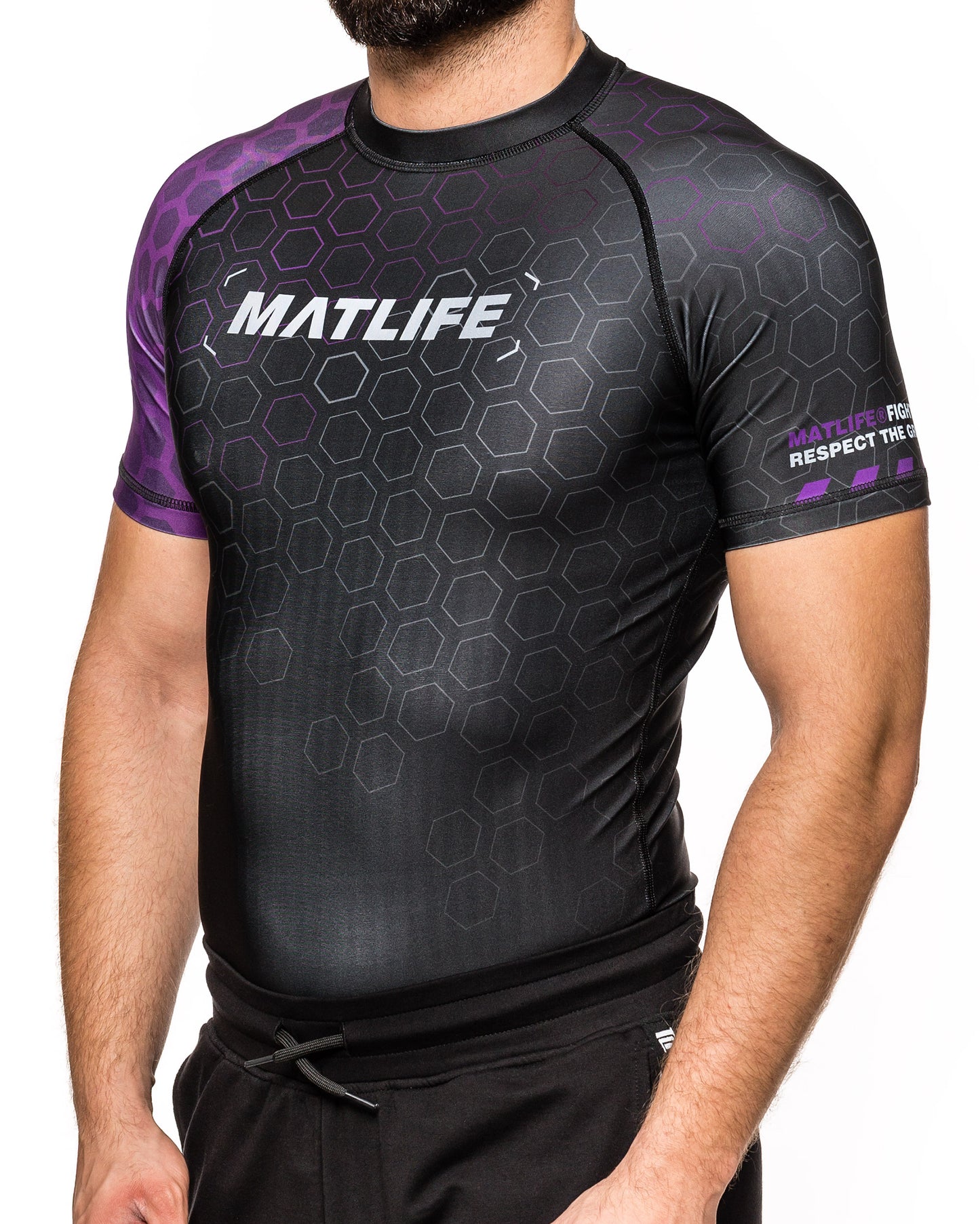 RASHGUARD "RANKED" PURPUROWY