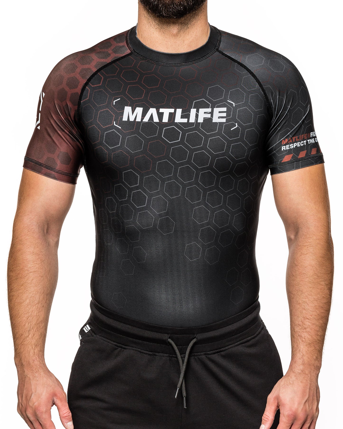 RASHGUARD "RANKED" BROWN