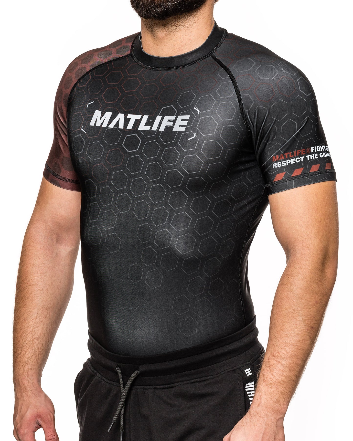 RASHGUARD "RANKED" BROWN