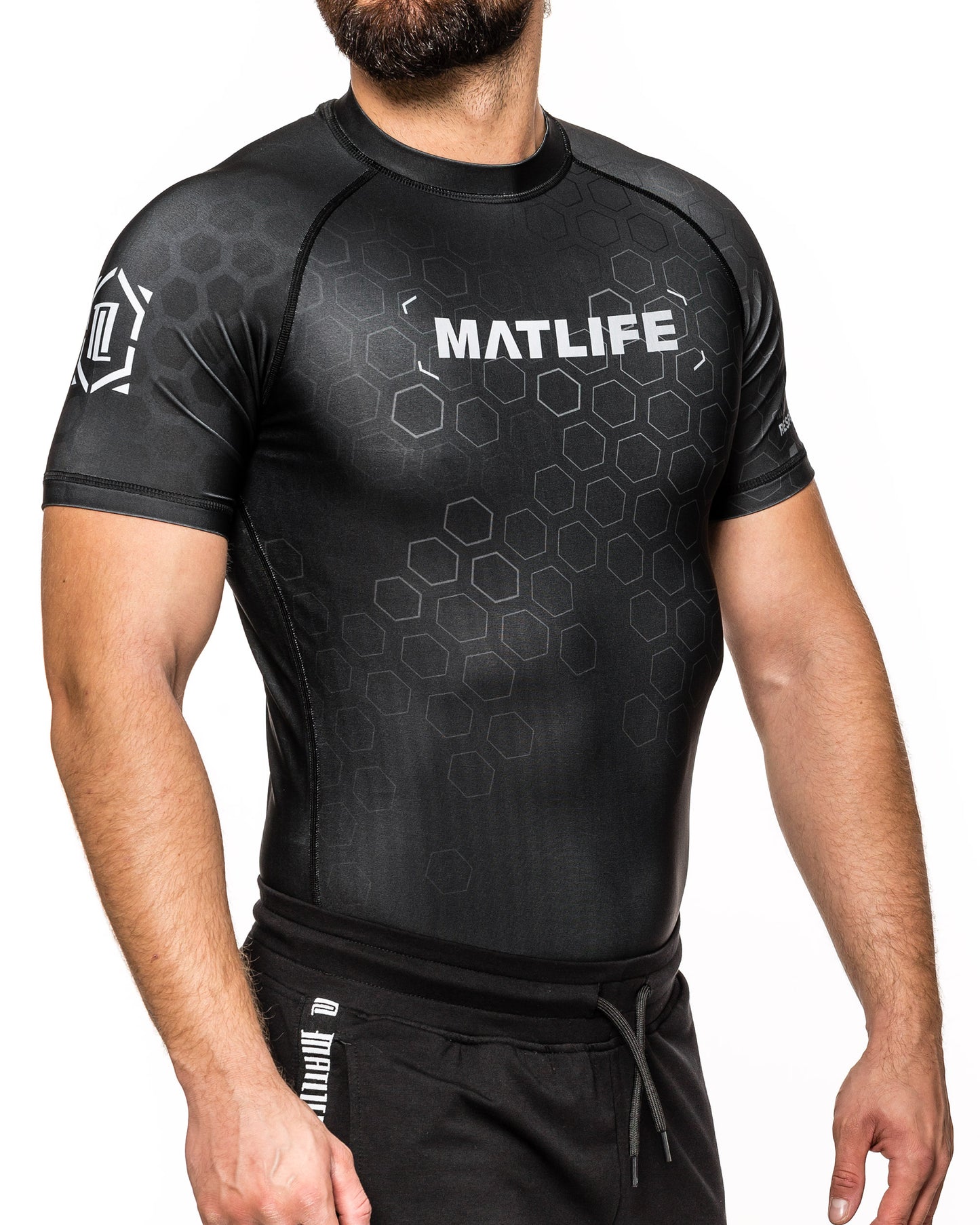 RASHGUARD "RANKED" CZARNY
