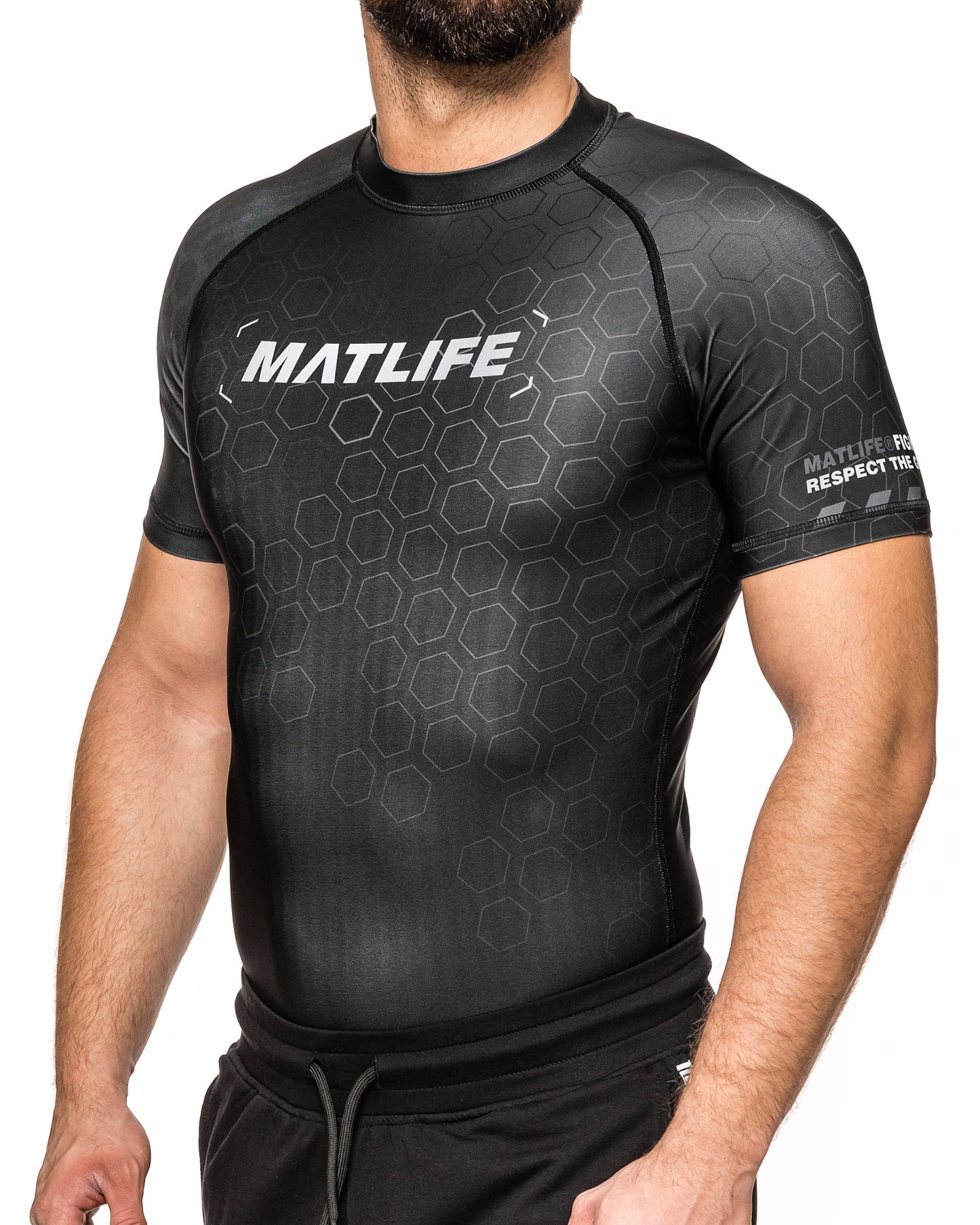 RASHGUARD "RANKED" CZARNY