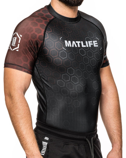 RASHGUARD "RANKED" BROWN