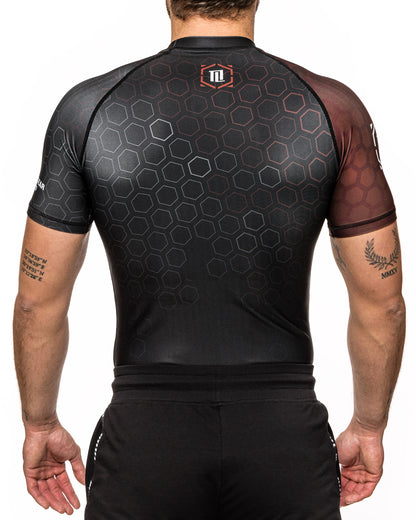 RASHGUARD "RANKED" BROWN